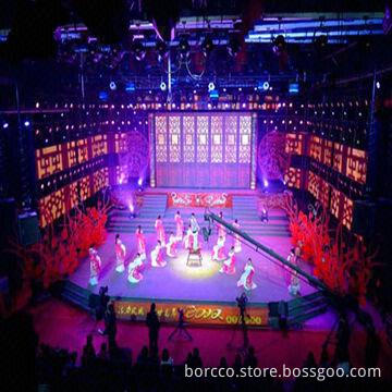 LED Curtain Display, Used for Outdoor Stage Background